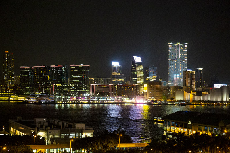 Skyline Blick von der IFC Mall in Hong Kong