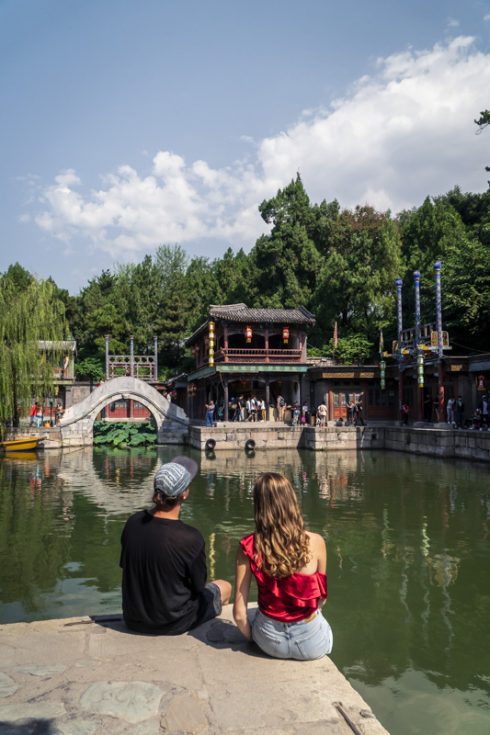 Suzhou Street im Sommerpalast in Peking Suzhou Street im Sommerpalast in Peking