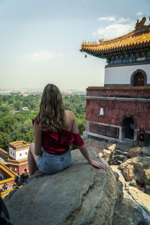 Longevity Hill im Sommerpalast in Peking Longevity Hill im Sommerpalast in Peking